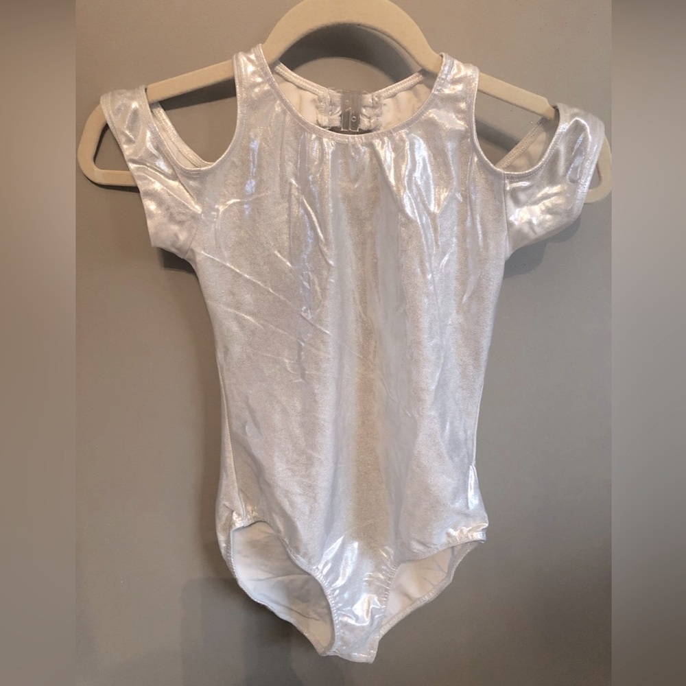 Cici Dance / Gymnastic Leotard Silver metallic Adult small